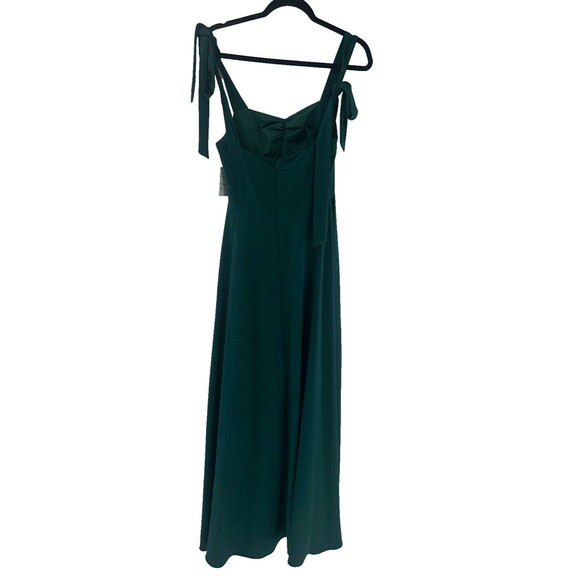 Women's Alexia Admor Arya Sweetheart Tie Strap Maxi Dress In Green Size 4 - Picture 10 of 12